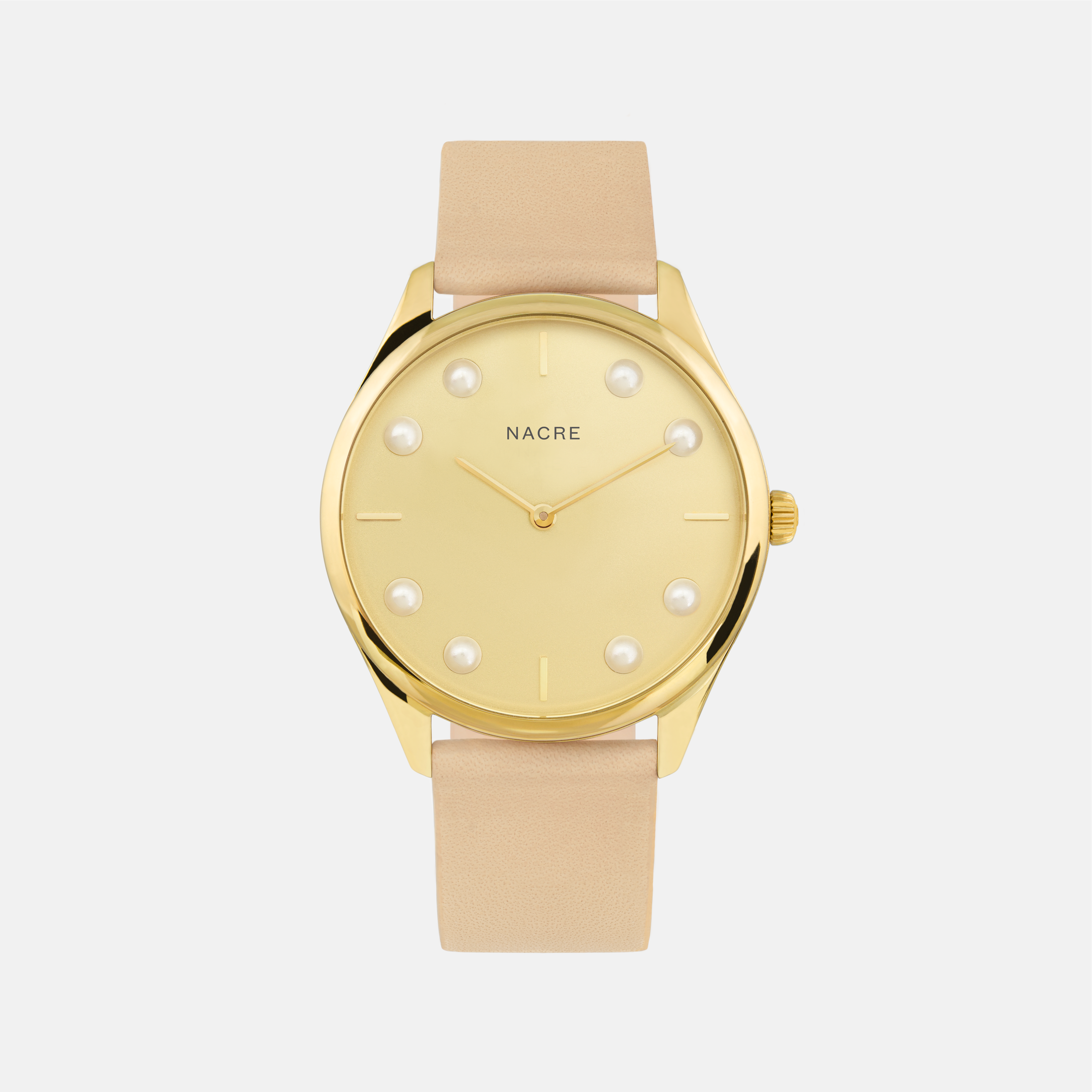 Lune 8 - Gold - Sand Leather